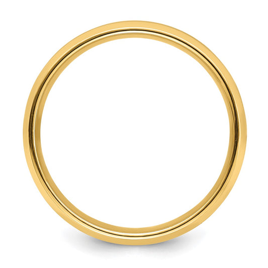 Shop 14K Yellow Gold 6mm Lightweight Wedding Band - Stylish Comfort Fit, Size 12.5