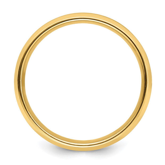 Shop 14K Yellow Gold 6mm Lightweight Wedding Band - Stylish Comfort Fit, Size 12.5-2