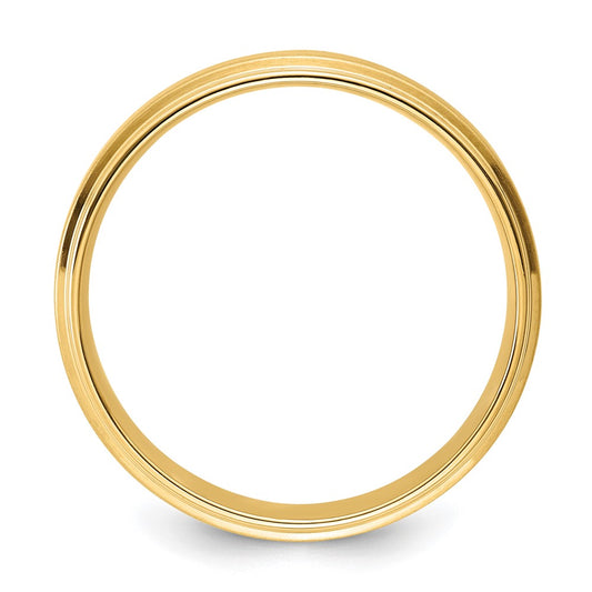 Shop 14K Yellow Gold 6mm Lightweight Wedding Band - Stylish Comfort Fit Size 8