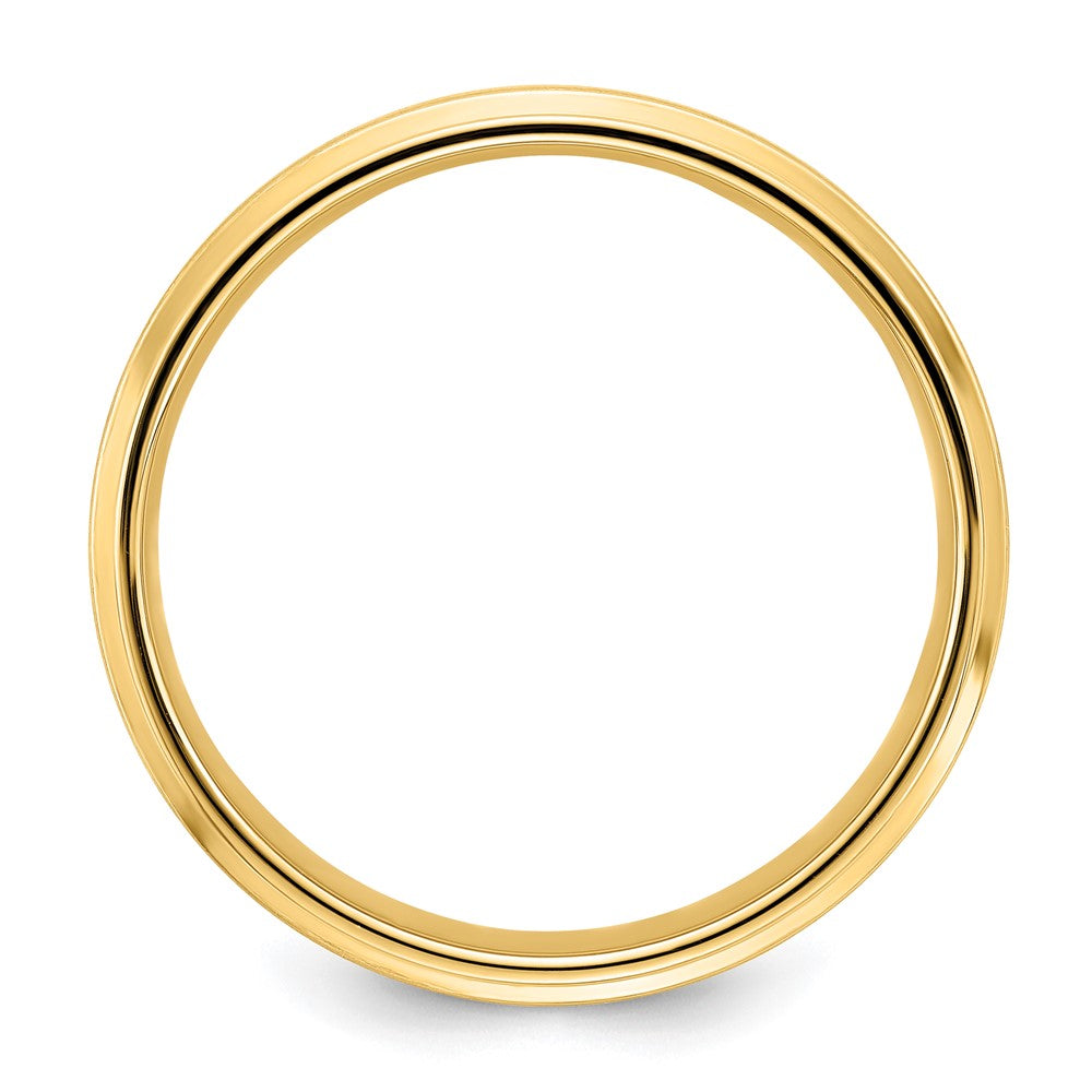 Buy 14K Yellow Gold 6mm Lightweight Comfort Fit Wedding Band - Stylish Size 13.5