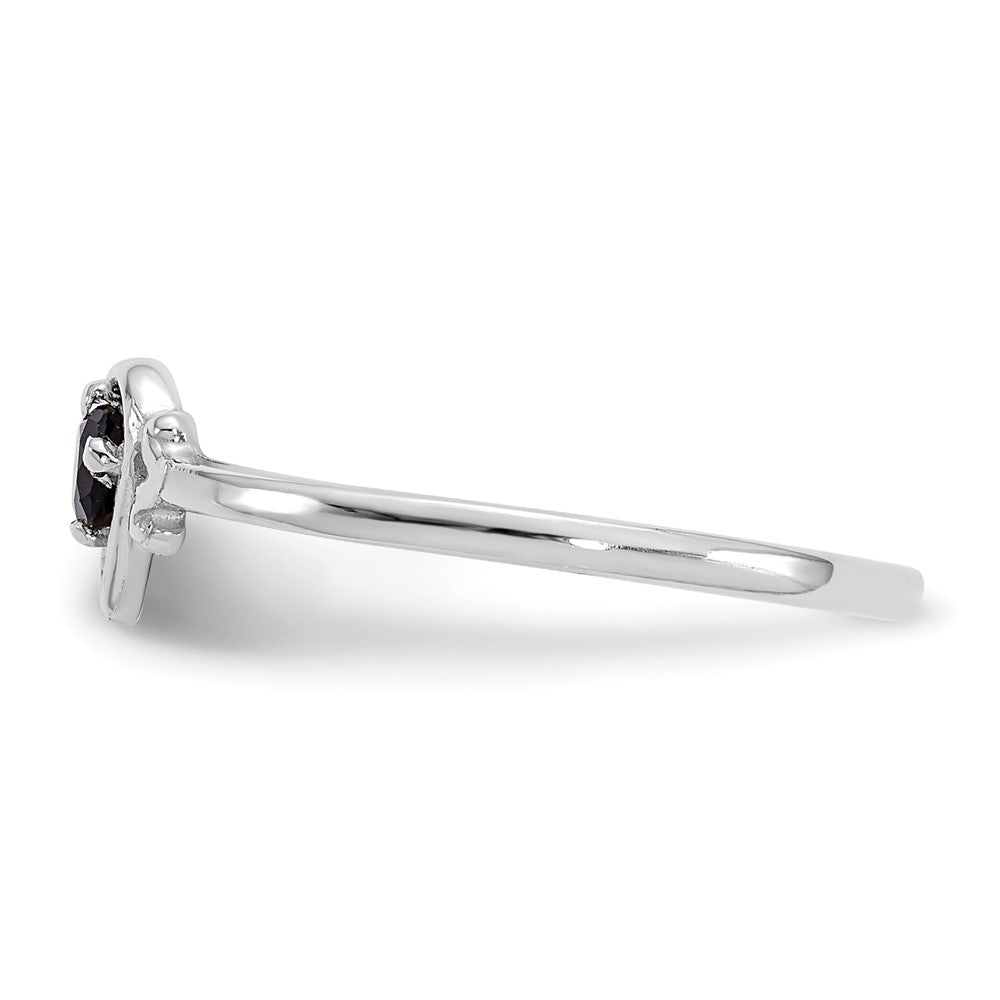 Shop Exclusive 14K White Gold Heart Ring | Stylish Sapphire Birthstone, Affordable Price