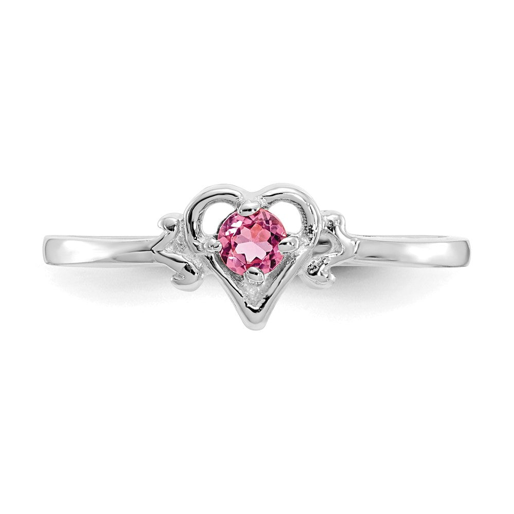 Shop Exclusive 14K White Gold Heart Ring with Pink Tourmaline - Luxury Style