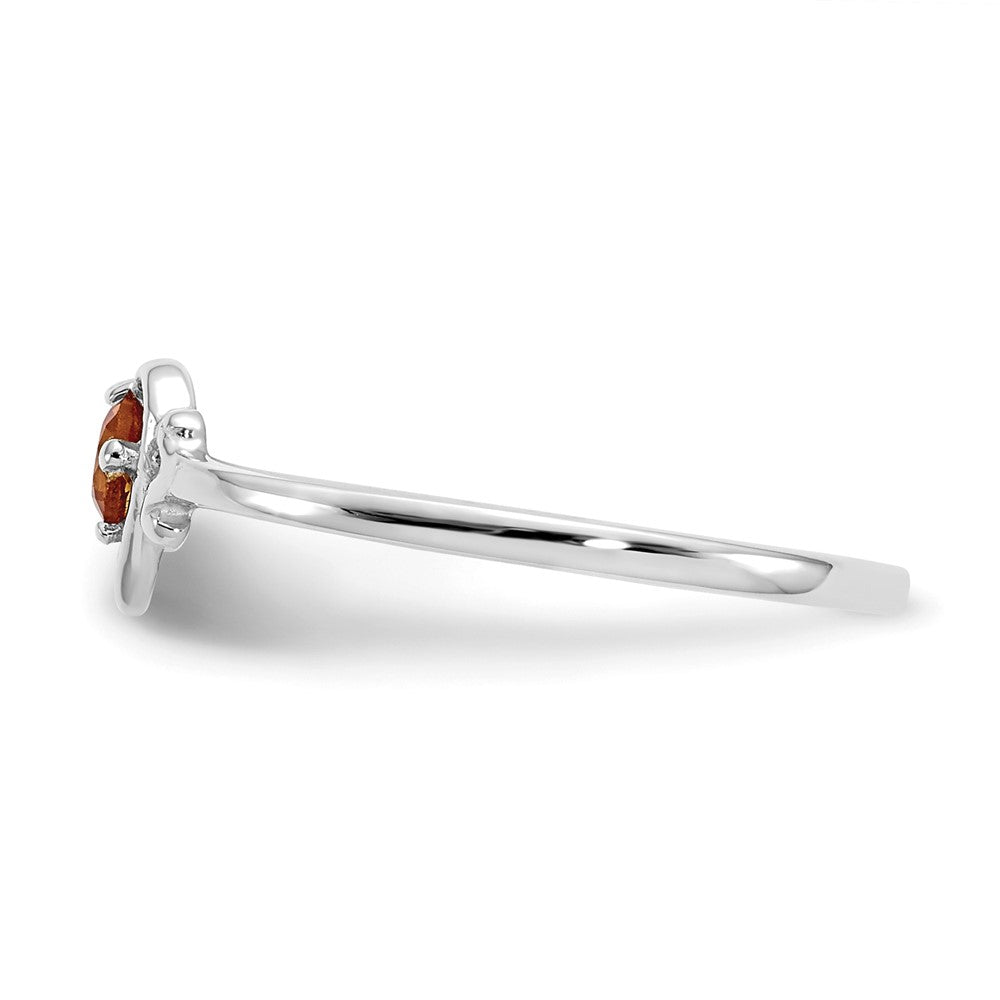 Buy Exclusive 14K White Gold Heart Ring with Citrine - Stylish & Affordable