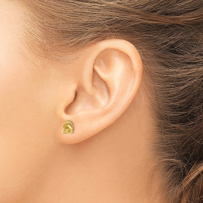 Buy Stylish 14K Gold Trinity Knot Earrings - High-Quality Design, Affordable Price-3