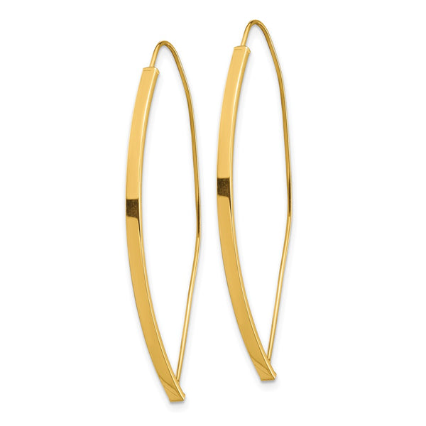 14K Gold Threader Dangle Earrings