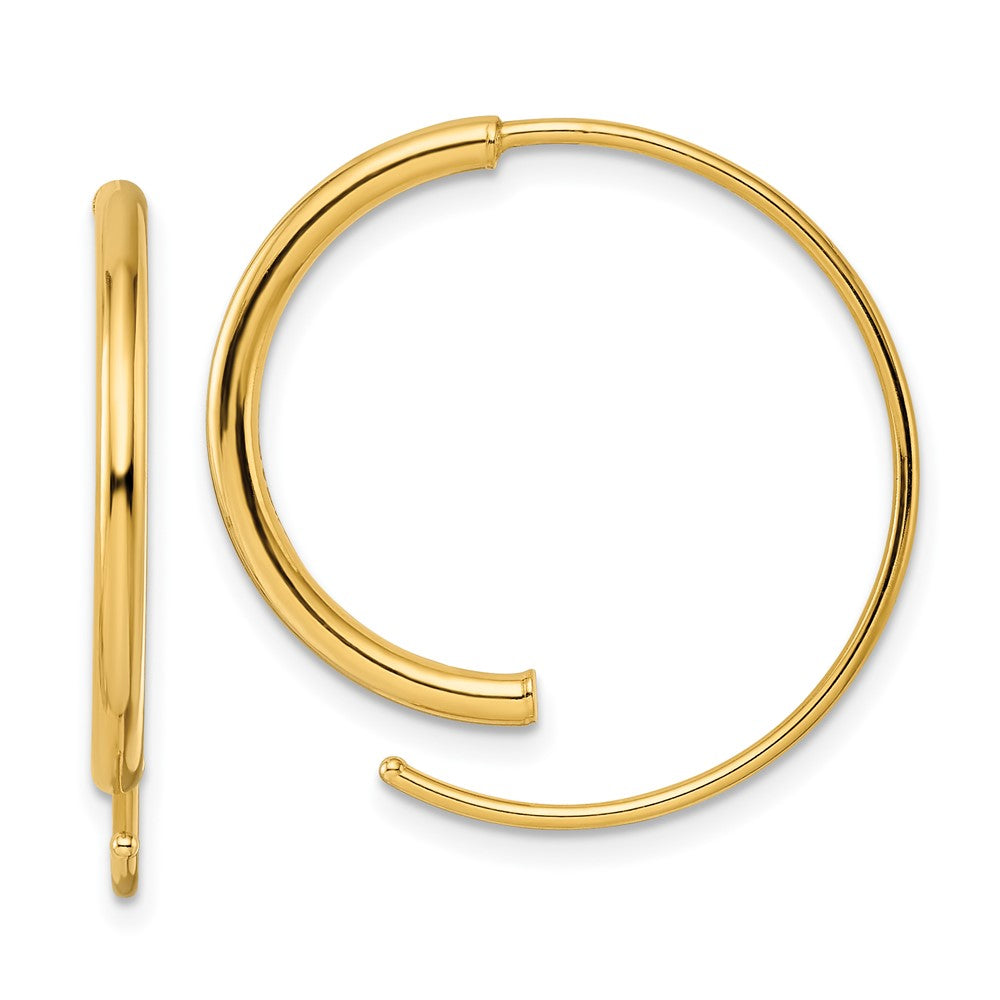 Exclusive 14K Gold Polished Threader Earrings - Stylish & Affordable Luxury