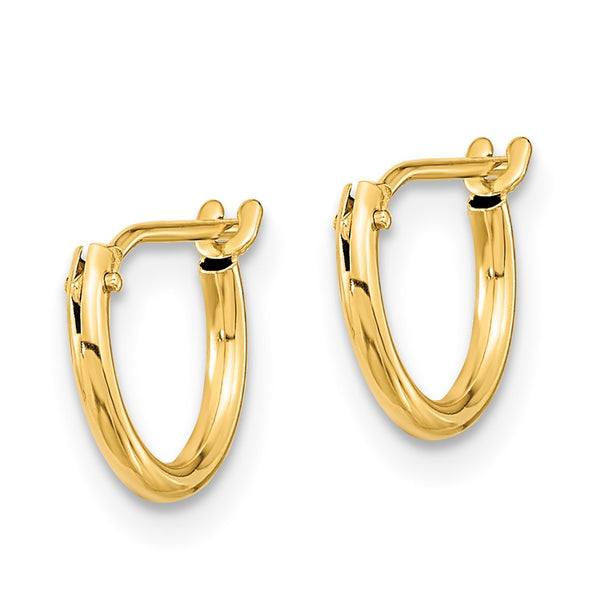 14K Gold Butterfly & Freshwater Pearl Hoop Earrings Set - 3 Pairs