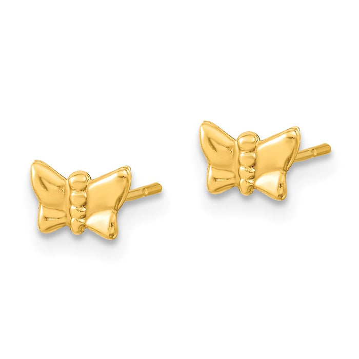 Shop 14K Gold Butterfly & Freshwater Pearl Hoop Earrings Set - 3 Pairs, Stylish-4