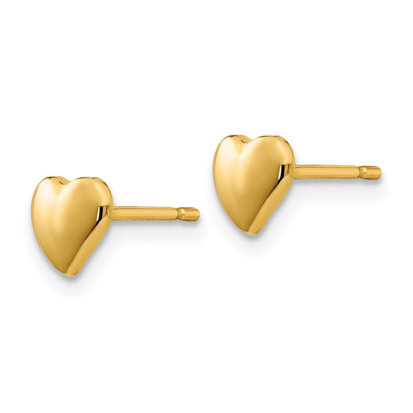 14K Gold Heart-Shaped Earrings - Style GR1-1020796